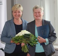 Kultusministerin Frauke Heiligenstadt und Staatssekretärin Erika Huxhold
