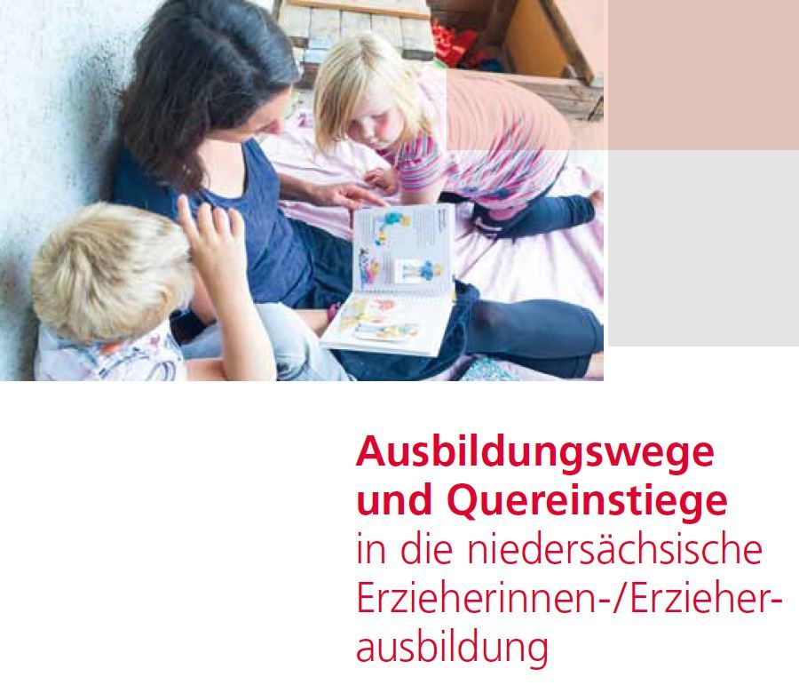 Titelbild der Broschüre Quereinstieg Erzieherinnenausbildung