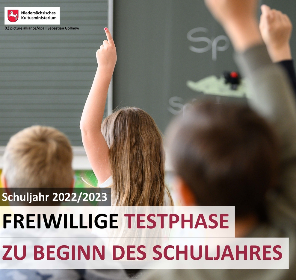 Schulstart, 2022, freiwillige Tests, Niedersachsen