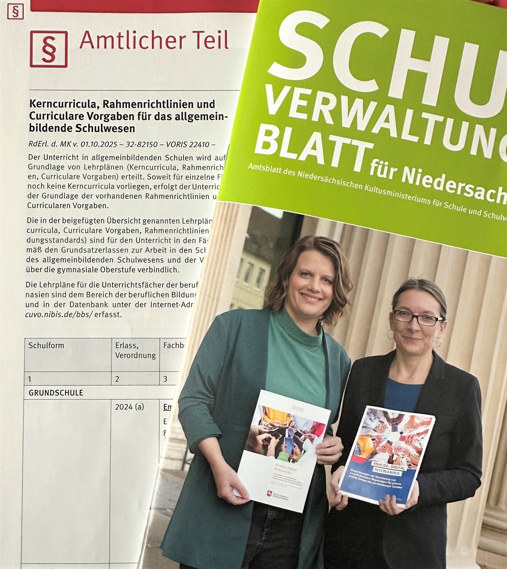 Schulverwaltungsblatt, Stellen