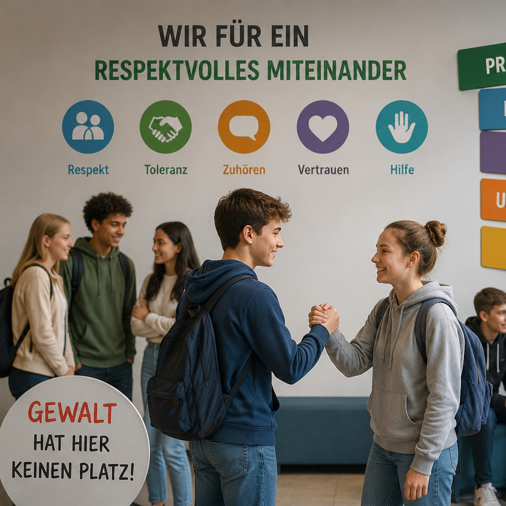 Junge Menschen in der Schule