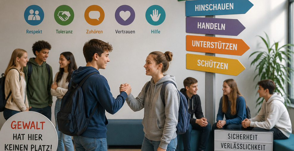 Junge Menschen in der Schule