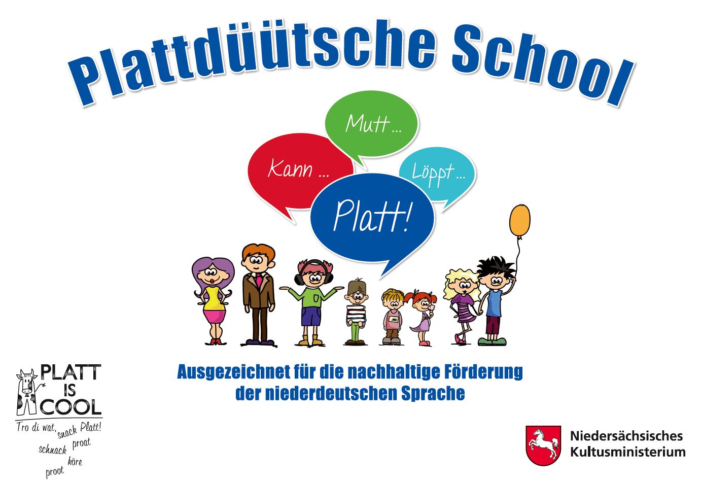 Schild Plattdüütsche School